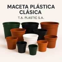 Macetas Clasicas Plásticas (Precios al elegir tamaño)